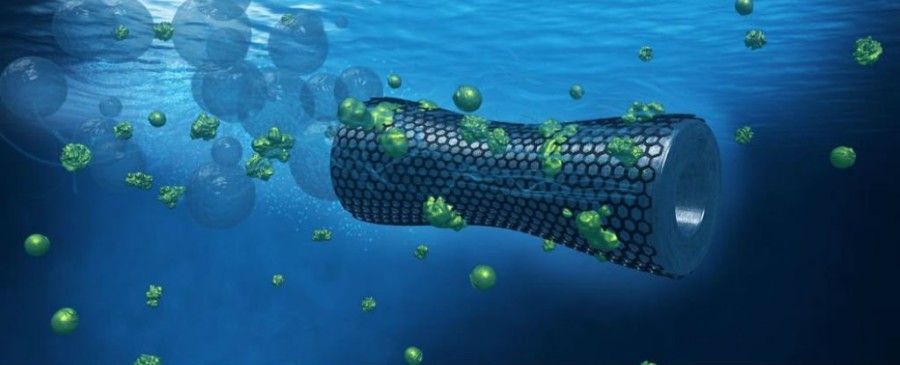 Graphene nanobots can fighting pollutants from oceans