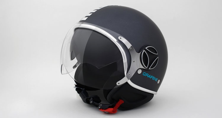 The first graphene motorcycle helmet has launched