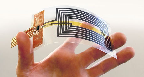 Graphene NFC full flexible and suitable to wearables